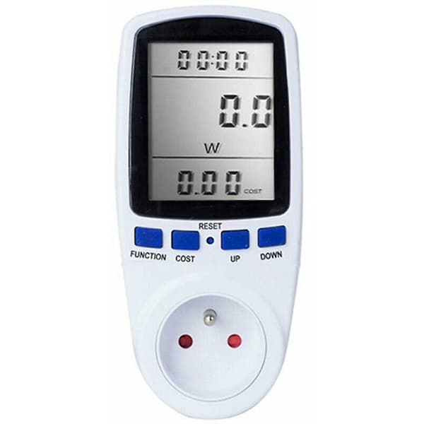 MSBD Digital LCD Energimåler Wattmeter Strømovervåkingsenhet Elektrisitet Kwh Strømmålingsanalysator