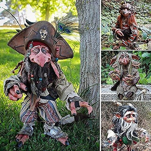 Havehave Stor Goblin Håndlavet Harpiks Dekorativ Skulptur Have Nisse Have Dekoration