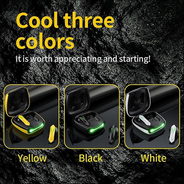 Bluetooth-headset Tws trådløst headset Bluetooth 5.2 headset profesjonelle gaming ørepropper Hifi stereo touch-kontroll hodetelefoner headset B