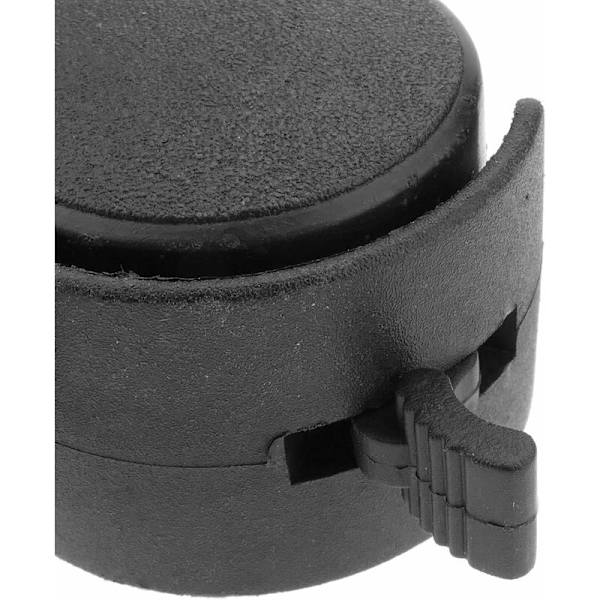- Drejelige nylonhjul med bremse 40 mm M8 Pakke med 4 (sort)
