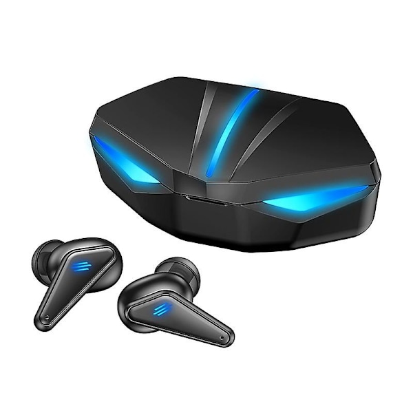 Bluetooth 5.0 Gaming-ørepropper med lav latenstid, trådløse hodetelefoner med støyreduksjon, vanntette Hifi-hodetelefoner for spill