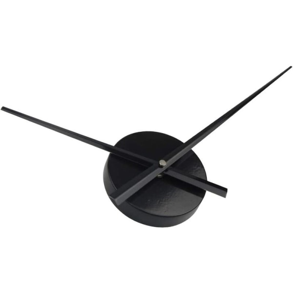 Stort vægur - 3D-nåle - Quartz Movement Clock Craft Home Decor - Sort - DKSFJKL