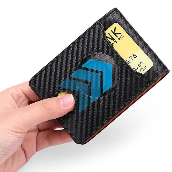 Herrepung, RFID-blokerende pung, pung til mænd, bifold-pung, flip-pung, pung til mænd, slank bifold-pung, superfin fiber PU syntetisk læder