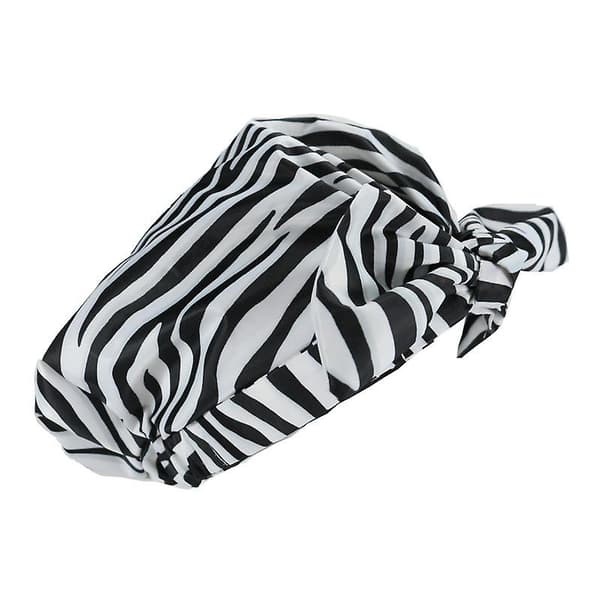 Dww-(Stripe) 1 stk dusjhette for kvinner, vanntett gjenbrukbar dusjhette turban elastisk kant badehette for Ch