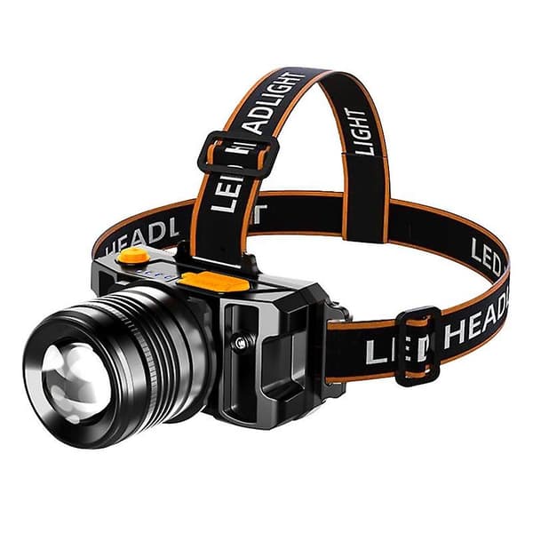 Hodelykt, Smart Sensor, Hodelykt, USB-oppladbar, LED-hovedlykt, Super Bright, Hodelykt, Hodelykt, Campinglys, Lommelykt A