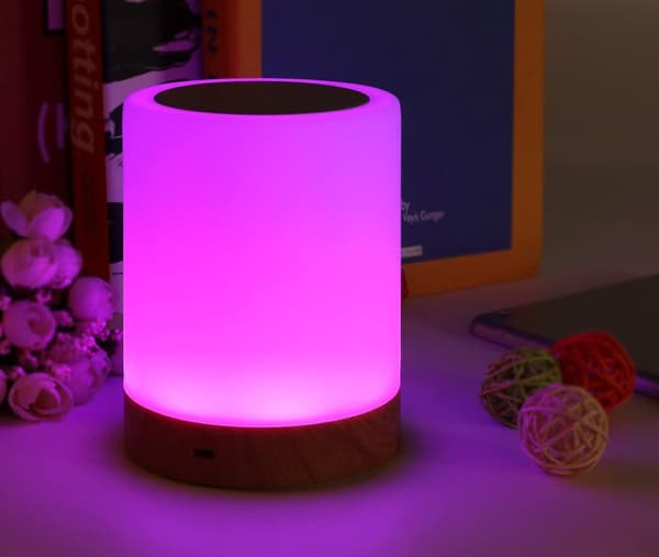 Natlampe, Smart Touch Sensor Sengelampe Dæmpbar 3 Niveauer - Varm Hvidt Lys