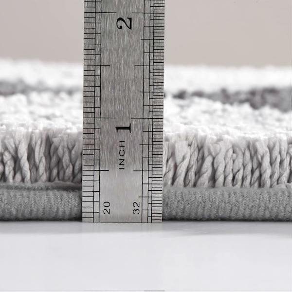 Grå Badrumsmattor Halksäkra Badkarmatta Grå Rutiga Dekoration Mikrofiber Golvmatta Superabsorberande Tjock Plysch Badmatta Maskintvättbar Badmattor för T