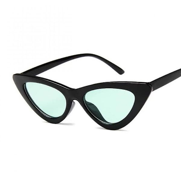 Kvinners sexy sorte retro små cat eye solbriller fargerike