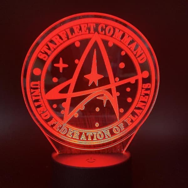 2024, Star Trek 3D LED nattlampa barn sovrum bordslampa