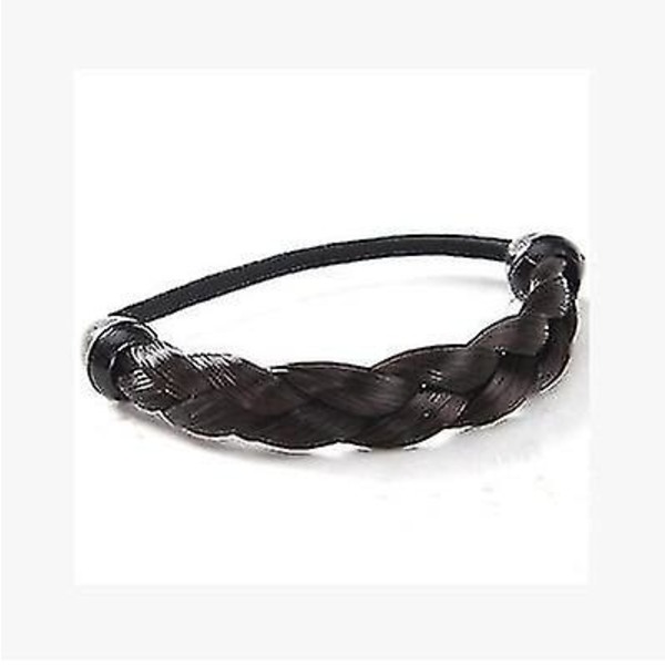 Kvinde Mode Hoved Reb Hår Ring Paryk Multicolor Fast Frisure2pcs-sort