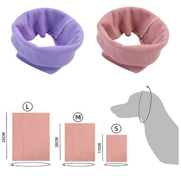 Skønhedsørevarmere til katte og hunde, varme, støjreducerende, højelastiske, bløde og lydisolerede ørevarmere til kæledyr（M，Pink）