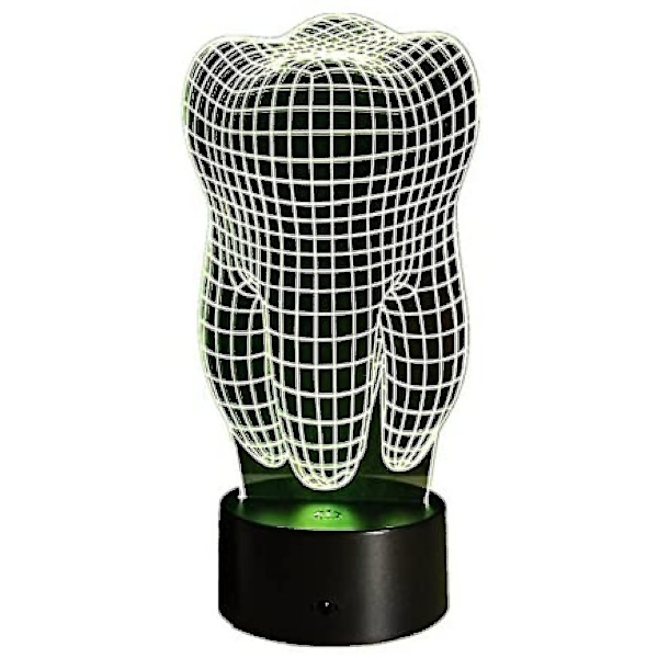 Tand S 3d Illus Led bordslampa Nyhet Bordslampa Touch Lampa För Tandläkare