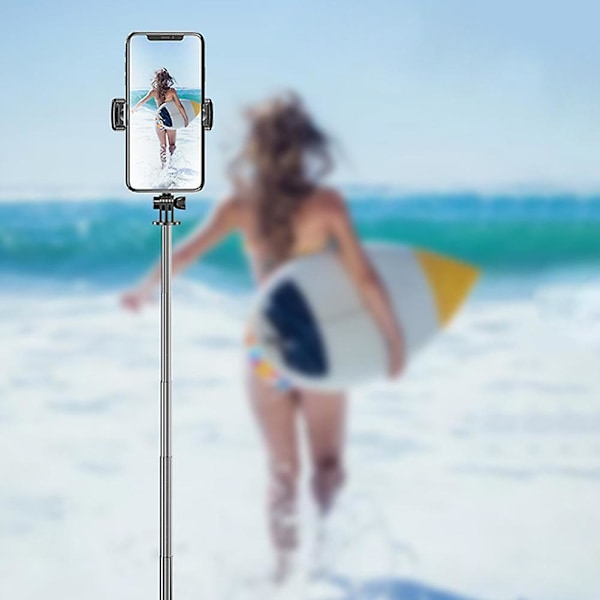Selfie-jalusta ja langaton Bluetooth-selfiekeppi kaukosäätimellä（Kuten kuvassa）