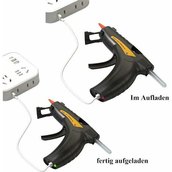 Varmlimspistol - Trådlös USB-limpistol värms upp i 2,5-5 timmar - för skola, gör-det-själv, hantverk