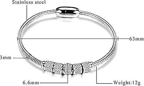Juvelerer Rustfrit Stål Kubisk Zirkon Slangekæde Armbånd
