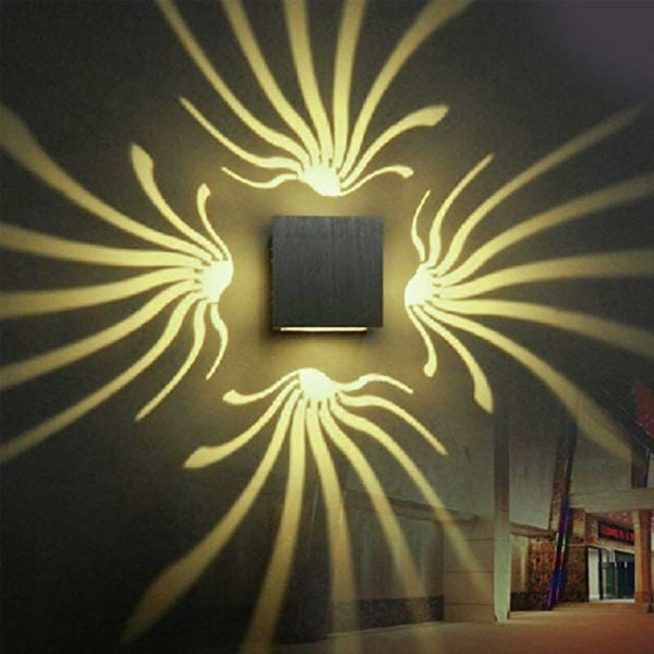 LED 3W Seinävalaisin AC85-265V Moderni Creative Alumiinilamppu sisävalaisimet Kodin energiansäästölamppuihin LED-seinäkoristelamppu (lämmin valkoinen??) - DKSFJKL