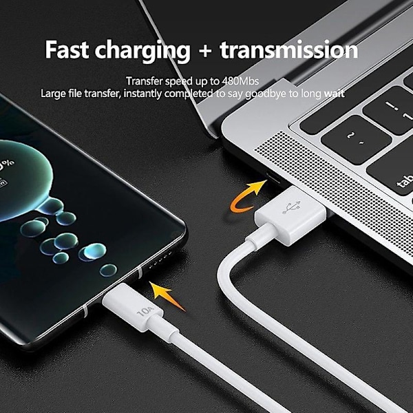 Datakabel, hurtiglading data, hurtiglading datakabel, type C-kabel, type C-lading data, usb C hurtiglading ledning, usb C hurtiglading data, datakabel