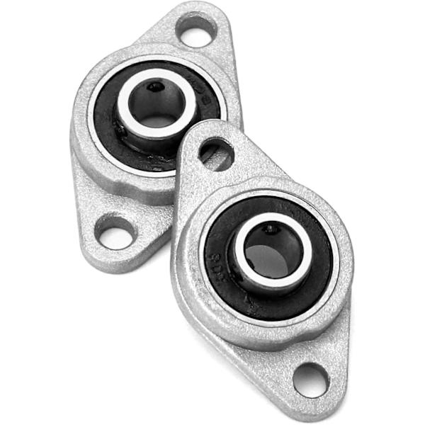 Dww-6stk KFL08 Flange kuglelejer, 8mm leje, zinklegering, til 3D-printer