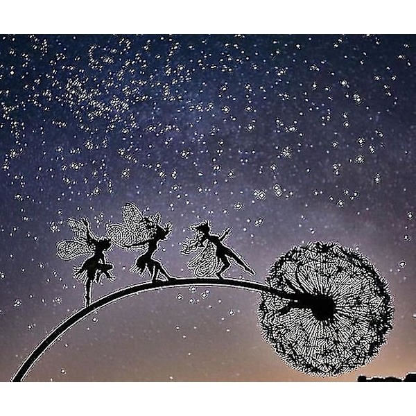 Dansende fe Dandelion Statue Ornament Stakes Dandelion B