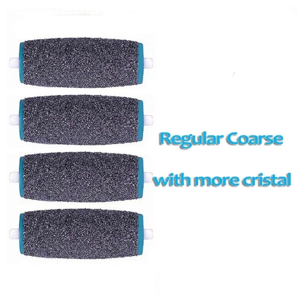 2-pack extra grova mineraler Scholl Velvet Smooth Replacement Rolls Callus Remover Refill Rolls, blå & svart