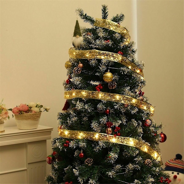 Christmas Decorations Christmas Tree Decorative String Lights (1 Meter Warm White Lights)