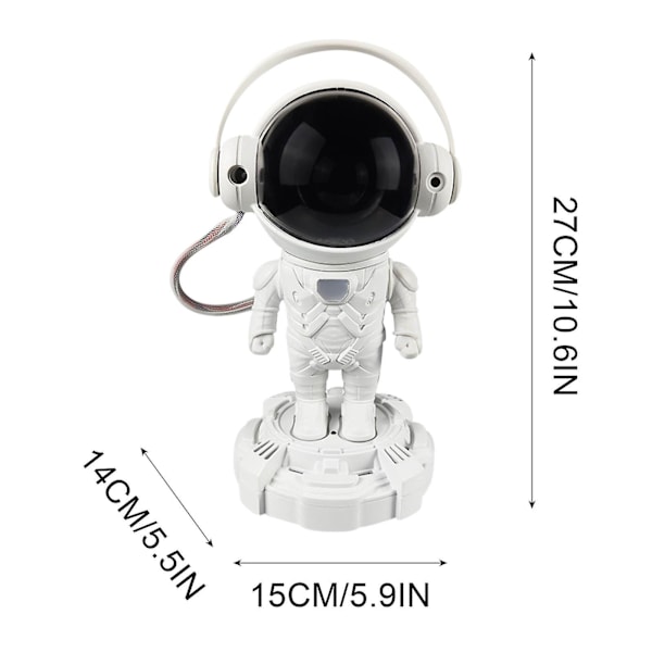 Bluetooth Astronaut Stjerne Soveværelse Farverig Projektion Rummand Ornamenter Nat