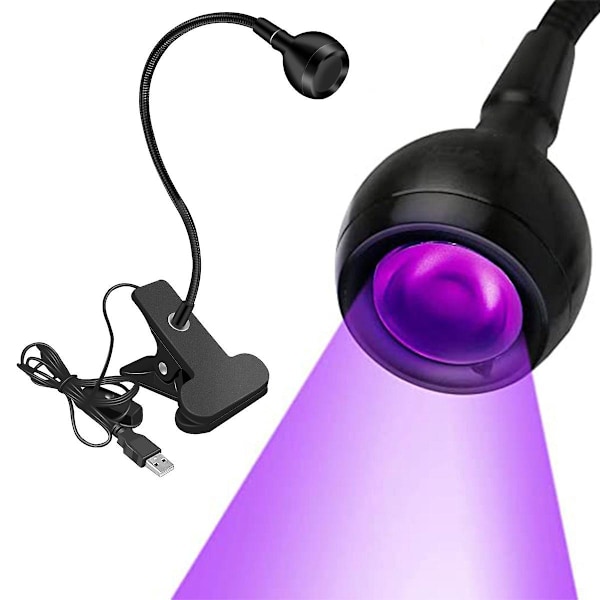 Led UV-gelhärdande lampa - 3w USB-driven nageltorkningslampa