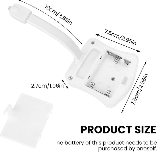 LED-baderomslampe, baderomslampe toalett nattlys bevegelsessensor 2 moduser adopterer