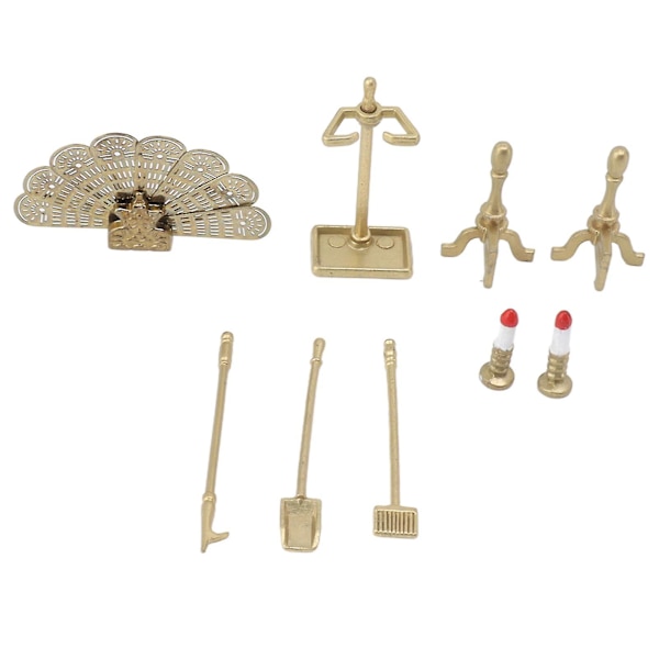 Dockhusspistillbehör Set Dekorativ Dockhus Miniatyrmöbler Tillbehör för 1/12 Dockhus Dekoration