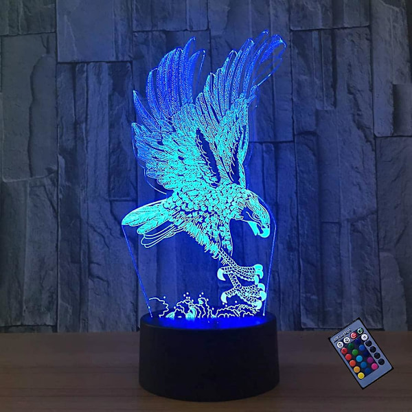 Deception Of Acsergery Optical 3d Eagle Luminous 16-color Other Remote Control Usb Current
