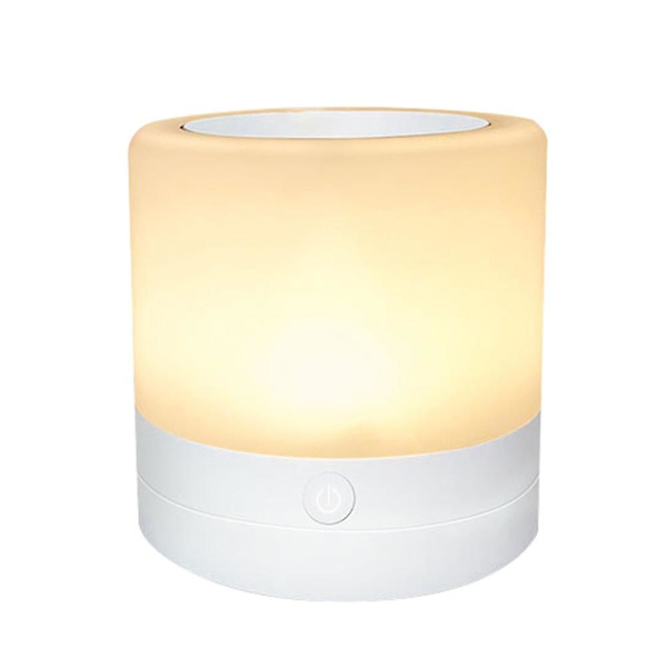 Led Smart Touch Control Nattlampa Rgb Färg Laddningsbar Dimmer Sänglampa T（1）
