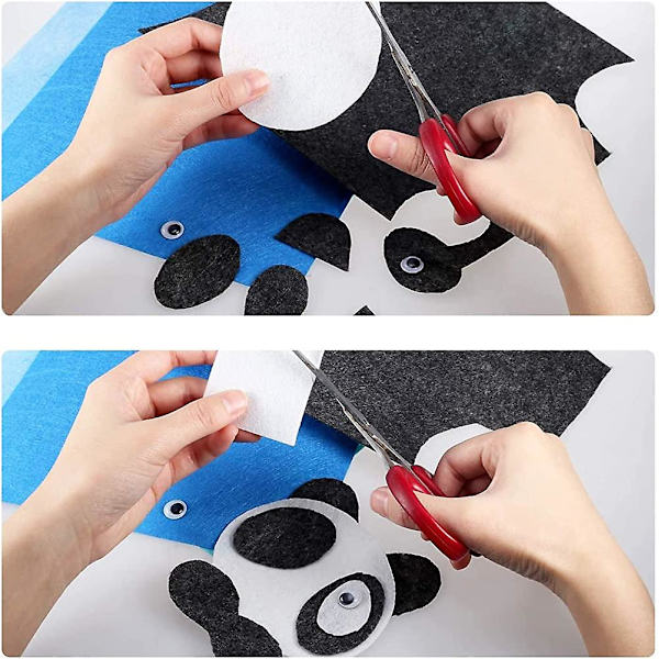 Laadukkaat värilliset huopa-arkit - polyesteri - 20 x 30 cm - askarteluun, ompeluun