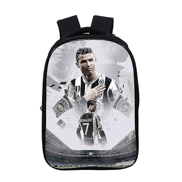 2023 Fotboll Crowe Runt Ronaldo Mönstrad Axel Ryggsäck Skolväska (Stil 3)