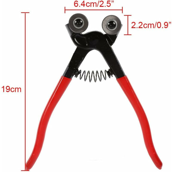 Manuell glasskärtång Mosaikskärtång 200 mm gör-det-själv verktygsrullklämma för glasplattor Keramisk mosaik
