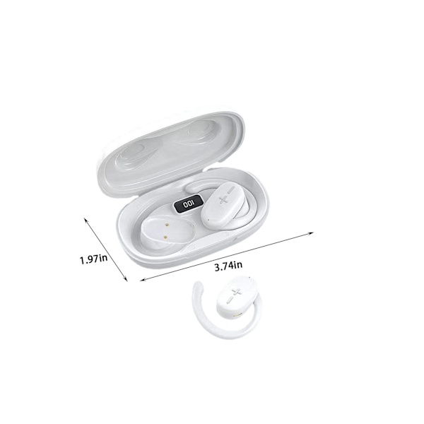 Bluetooth-hörlurar med LED-pekskärm och digital display, 5.3 Bluetooth-chip, HIFI-stereoljud, intelligent brusreducering och låg latens