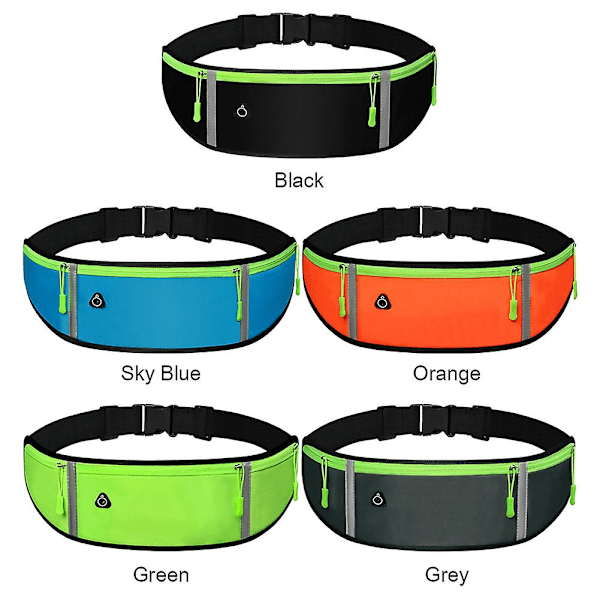 Running Bag Waist Bag Sport Phone Bag Men Women Waterproof Gym Fitness Bag Cycling Phone Case Running Belt Bag Zipper Fanny Pack