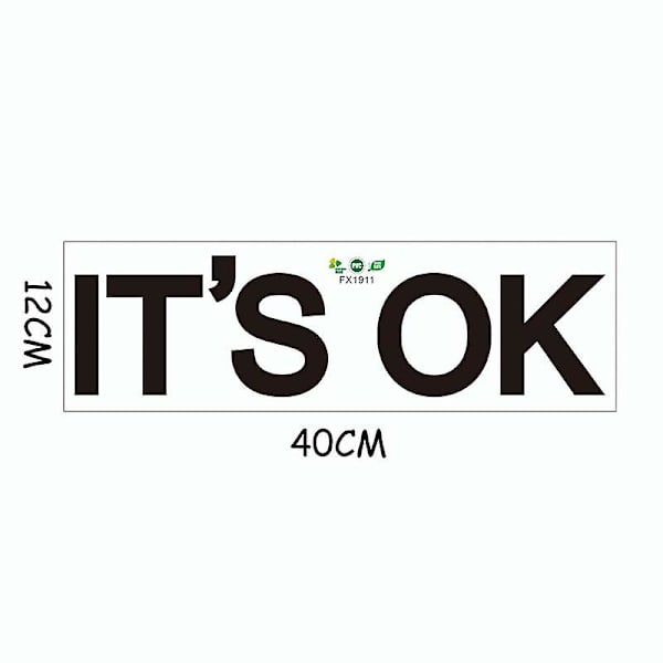 Dww-IT'S OK soverom inngangshall sovesal interiørdekorasjon veggklistremerker