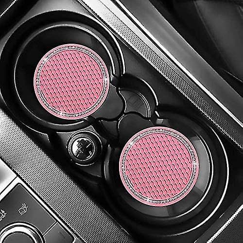2 stk. Bling Bil Kopholder, Bling Bil Tilbehør 2,75 tommer (Pink)