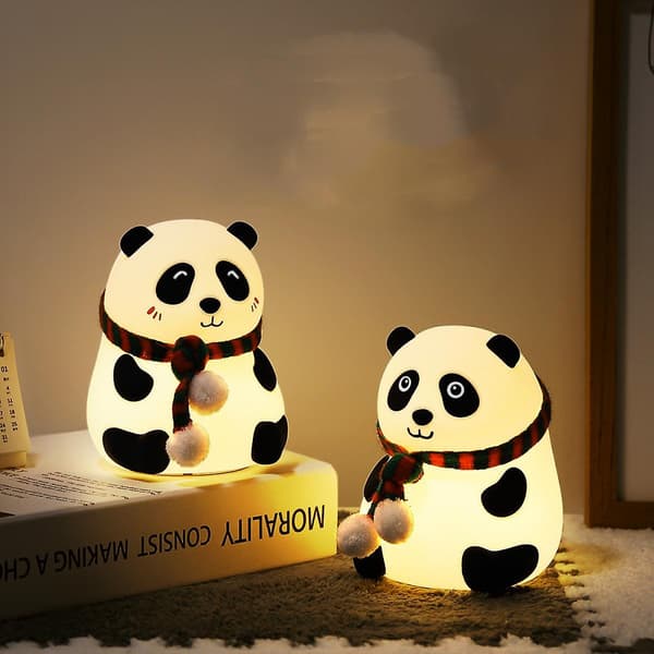 Panda julegaver til jenter, kvinner, barn nattlys Cu