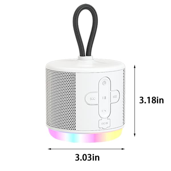 Bluetooth-kaiuttimet Kannettava Bluetooth-kaiutin（Yksi koko，Valkoinen）
