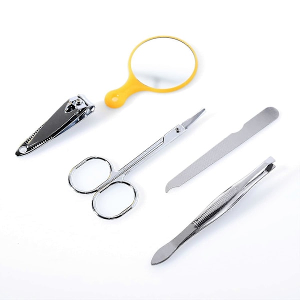 Spove Uggla Design Manikyr Set Gult Pack med 6 Nagelset