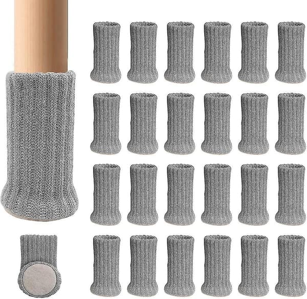 24 stk. Stoleben Strømper Høj Elastiske Møbel Strømper Puder Skridsikre Stoleben Fødder Strømper C
