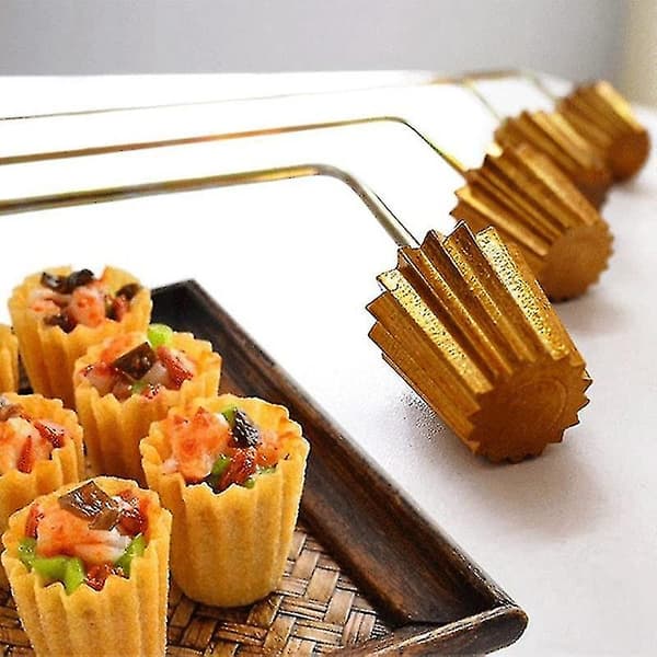 Malaysisk Pie Tee Maker Nyonya Topphatter Form for Baking Egg Tart Form Gjenbrukbart Stekt Snack Verktøy Ki