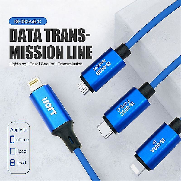 2024 ISOFT IS-003A datakabel Lightning till Lightning - Enkel kopiering av datakabel för iPhone
