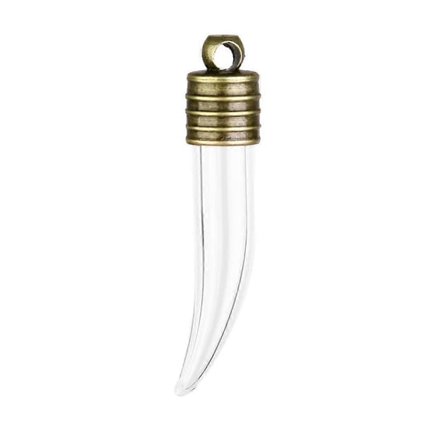 3x 10st Bulk Tomma Glas Chili Flaskor Berlock Önskeflaska Hänge Konst Hantverk