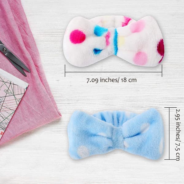 3 stk. hårbånd makeup pandebånd sløjfe hår wrap håndklæde ansigt makeup pandebånd
