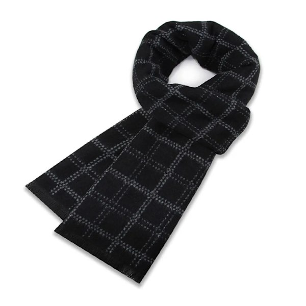 Halsduk Herr Stickad Halsduk Dam Varm Höst Vinter Halsduk, Herrhalsduk Basic Klassisk Modern Elegant Varm Lång Vinterhalsduk(6)