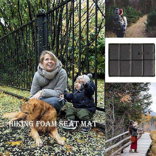 Vikbar utomhussittdyna med väska, termiskt skydd mot kyla, fukt och smuts