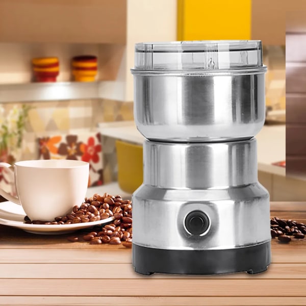 Krydd- och kaffekvarn Elektrisk kaffekvarn Universal i rostfritt stål Kryddkornsnötter Kaffekvarn