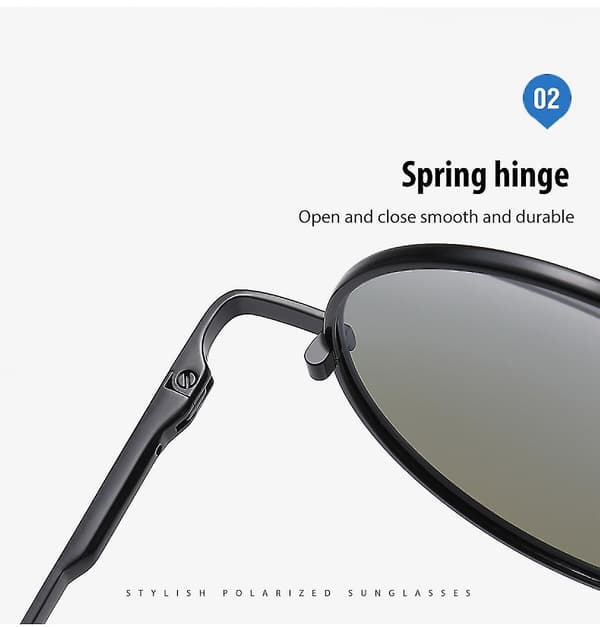Sammenleggbare runde solbriller for kvinner og menn UV-beskyttelse Foldable Shades Polarizedxq-sg464